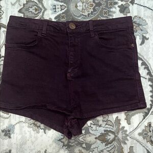 Topshop Purple Jean Shorts